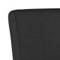 vidaXL Silla tapizada de tela negro vidaXL Silla tapizada de tela negro