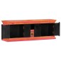 vidaXL Mueble de TV madera maciza de mango rosa 110x30x40 cm