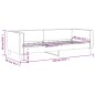 vidaXL Sofá cama tela gris oscuro 80x200 cm vidaXL Sofá cama tela gris oscuro 80x200 cm
