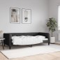 vidaXL Sofá cama tela negro 90x200 cm vidaXL Sofá cama tela negro 90x200 cm