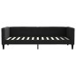 vidaXL Sofá cama tela negro 90x200 cm vidaXL Sofá cama tela negro 90x200 cm