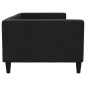 vidaXL Sofá cama tela negro 90x200 cm vidaXL Sofá cama tela negro 90x200 cm