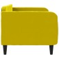 vidaXL Sofá cama terciopelo amarillo 80x200 cm