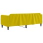 vidaXL Sofá cama terciopelo amarillo 80x200 cm