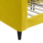 vidaXL Sofá cama terciopelo amarillo 80x200 cm