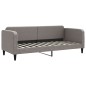vidaXL Sofá cama tela gris taupe 80x200 cm