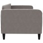 vidaXL Sofá cama tela gris taupe 80x200 cm