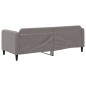 vidaXL Sofá cama tela gris taupe 80x200 cm