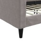 vidaXL Sofá cama tela gris taupe 80x200 cm