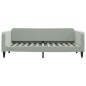 vidaXL Sofá cama terciopelo gris claro 90x200 cm vidaXL Sofá cama terciopelo gris claro 90x200 cm