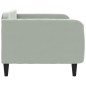 vidaXL Sofá cama terciopelo gris claro 90x200 cm vidaXL Sofá cama terciopelo gris claro 90x200 cm
