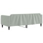 vidaXL Sofá cama terciopelo gris claro 90x200 cm vidaXL Sofá cama terciopelo gris claro 90x200 cm