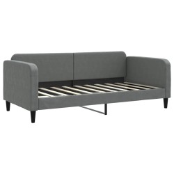 vidaXL Sofá cama tela gris oscuro 90x190 cm