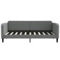 vidaXL Sofá cama tela gris oscuro 90x190 cm vidaXL Sofá cama tela gris oscuro 90x190 cm