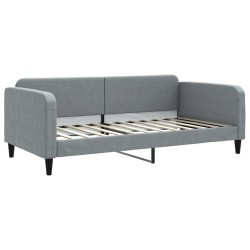 vidaXL Sofá cama tela gris claro 100x200 cm