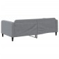 vidaXL Sofá cama tela gris claro 100x200 cm vidaXL Sofá cama tela gris claro 100x200 cm