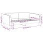 vidaXL Sofá cama tela gris claro 100x200 cm vidaXL Sofá cama tela gris claro 100x200 cm
