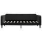 vidaXL Sofá cama terciopelo negro 90x190 cm vidaXL Sofá cama terciopelo negro 90x190 cm