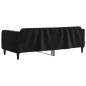 vidaXL Sofá cama terciopelo negro 90x190 cm vidaXL Sofá cama terciopelo negro 90x190 cm