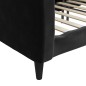vidaXL Sofá cama terciopelo negro 90x190 cm vidaXL Sofá cama terciopelo negro 90x190 cm