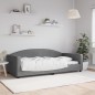 vidaXL Sofá cama tela gris oscuro 100x200 cm vidaXL Sofá cama tela gris oscuro 100x200 cm