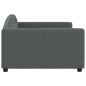 vidaXL Sofá cama tela gris oscuro 100x200 cm vidaXL Sofá cama tela gris oscuro 100x200 cm