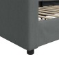 vidaXL Sofá cama tela gris oscuro 100x200 cm vidaXL Sofá cama tela gris oscuro 100x200 cm