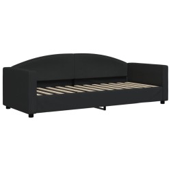 vidaXL Sofá cama tela negro 80x200 cm