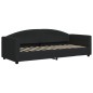 vidaXL Sofá cama tela negro 80x200 cm vidaXL Sofá cama tela negro 80x200 cm