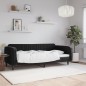 vidaXL Sofá cama terciopelo negro 90x200 cm