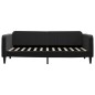 vidaXL Sofá cama terciopelo negro 90x200 cm