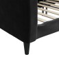vidaXL Sofá cama terciopelo negro 90x200 cm