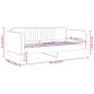 vidaXL Sofá cama terciopelo negro 90x200 cm