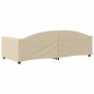 vidaXL Sofá cama tela color crema 90x200 cm