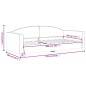 vidaXL Sofá cama tela color crema 90x200 cm