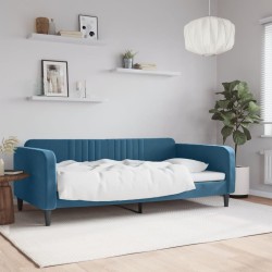 vidaXL Sofá cama terciopelo azul 100x200 cm