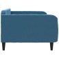 vidaXL Sofá cama terciopelo azul 100x200 cm vidaXL Sofá cama terciopelo azul 100x200 cm