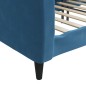 vidaXL Sofá cama terciopelo azul 100x200 cm vidaXL Sofá cama terciopelo azul 100x200 cm