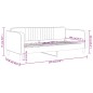 vidaXL Sofá cama terciopelo azul 100x200 cm vidaXL Sofá cama terciopelo azul 100x200 cm