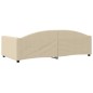 vidaXL Sofá cama tela color crema 100x200 cm