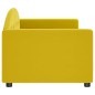 vidaXL Sofá cama terciopelo amarillo 80x200 cm vidaXL Sofá cama terciopelo amarillo 80x200 cm