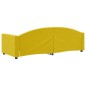 vidaXL Sofá cama terciopelo amarillo 80x200 cm vidaXL Sofá cama terciopelo amarillo 80x200 cm