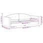 vidaXL Sofá cama terciopelo amarillo 80x200 cm vidaXL Sofá cama terciopelo amarillo 80x200 cm