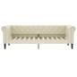 vidaXL Sofá cama cuero sintético color crema 100x200 cm vidaXL Sofá cama cuero sintético color crema 100x200 cm