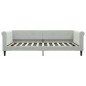 vidaXL Sofá cama terciopelo gris claro 100x200 cm vidaXL Sofá cama terciopelo gris claro 100x200 cm