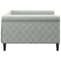 vidaXL Sofá cama terciopelo gris claro 100x200 cm vidaXL Sofá cama terciopelo gris claro 100x200 cm