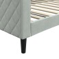 vidaXL Sofá cama terciopelo gris claro 100x200 cm vidaXL Sofá cama terciopelo gris claro 100x200 cm