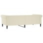 vidaXL Sofá cama cuero sintético color crema 80x200 cm