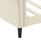 vidaXL Sofá cama cuero sintético color crema 80x200 cm