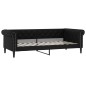 vidaXL Sofá cama cuero sintético negro 100x200 cm vidaXL Sofá cama cuero sintético negro 100x200 cm